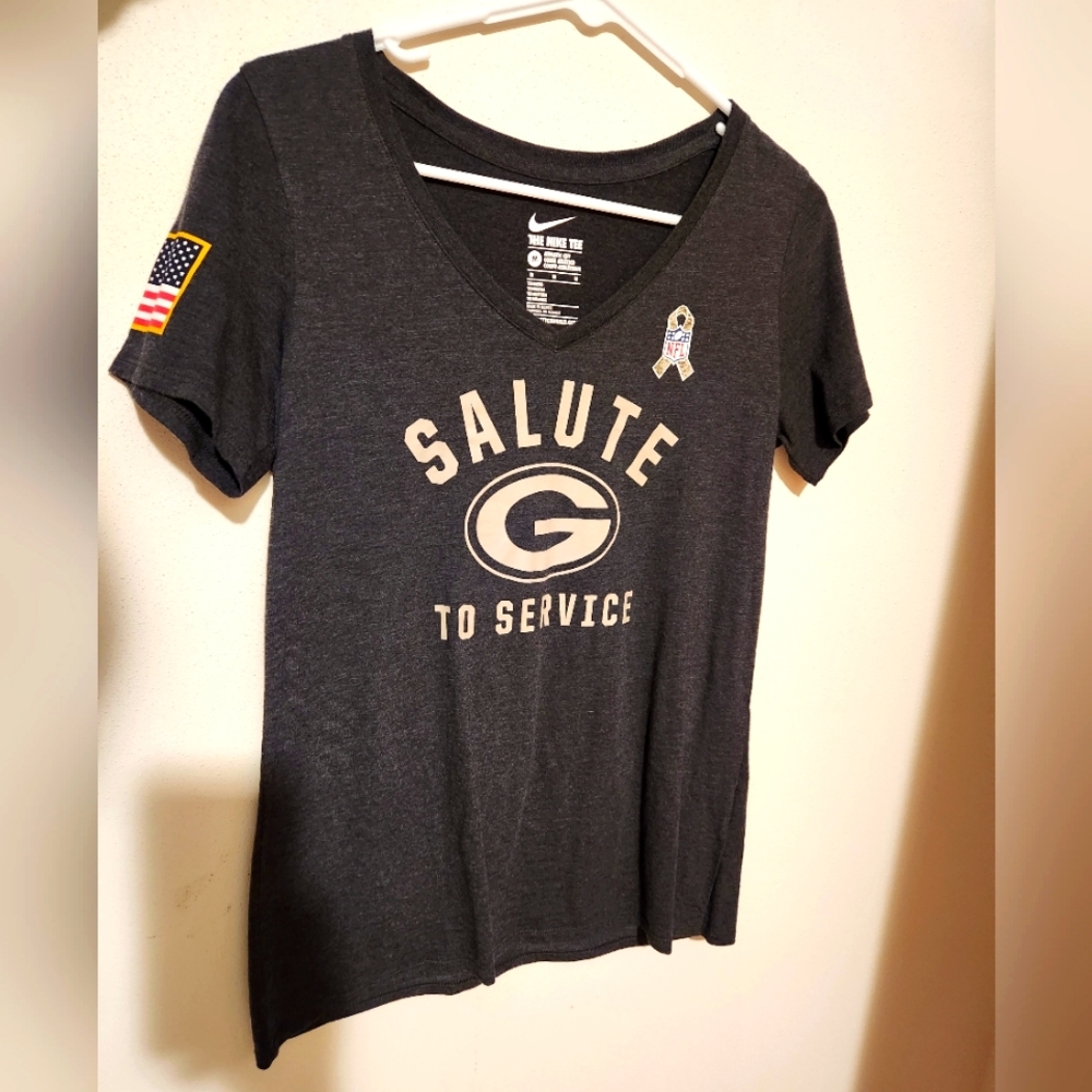 NIKE Green Bay Packers and Military T-Shirt